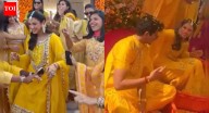 Internet melts as Women's World Cup winner Smriti Mandhana, Palash Muchhal share cute Haldi moment