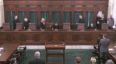 State Supreme Court justices hear arguments in challenge of initiative petition law