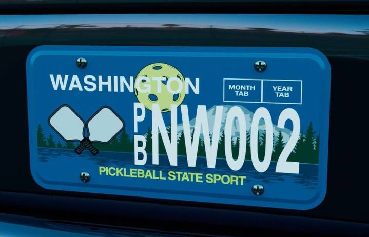 Pickleball, throwback license plates now available in WA