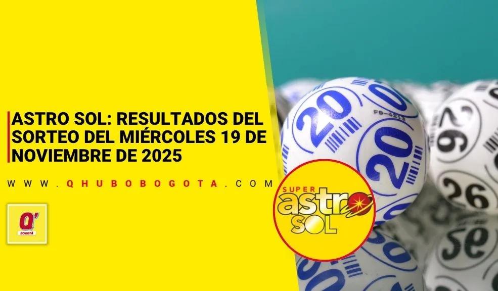 Astro Sol: resultados sorteo del miércoles 19 de noviembre