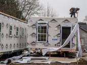 ‘Good things happening’: Old South End community welcomes 2 new modular homes