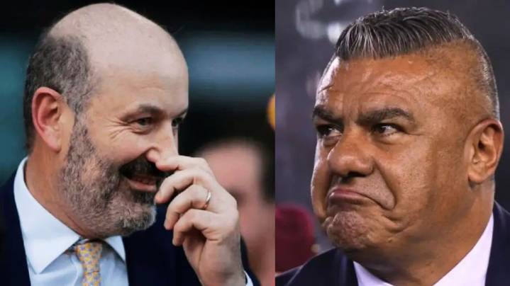 El Gobierno contra "Chiqui" Tapia: Sturzenegger mostró estadísticas con ventajas arbitrales para Barracas Central y Milei lo avaló
