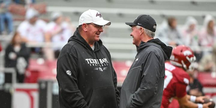 Monday Notebook: Is college football becoming more like the NFL? Texas A&M’s Mike Elko thinks so, but not for obvious reasons