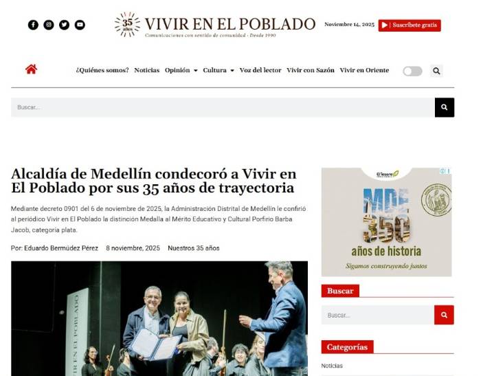 Hemos contado el 10 % de la historia de Medellín