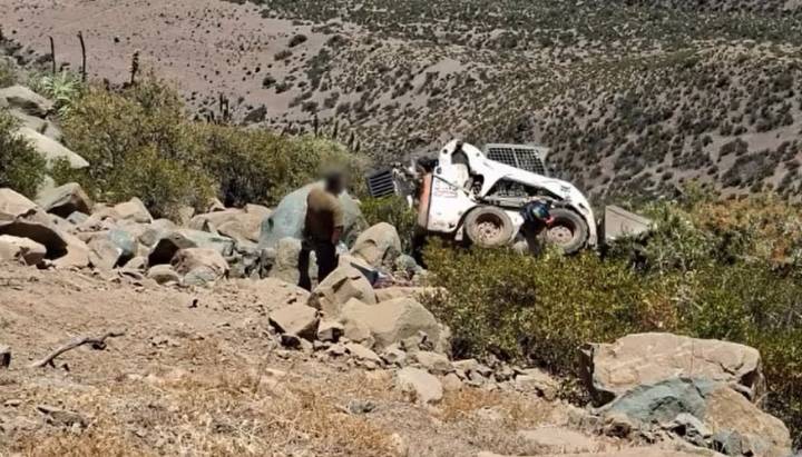 Tragedia en Petorca: minero perdió la vida tras caer desde una altura de 15 metros mientras realizaba trabajos con maquinaria