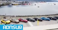 Ferraris, multas y caos: cómo terminó la accidentada travesía patagónica en Ushuaia
