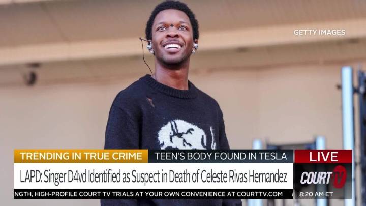 Court Halts Release of Details of Teen’s Body in Singer d4vd’s Tesla