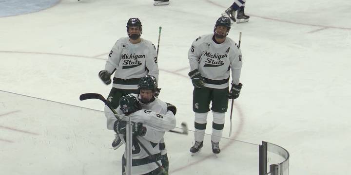 No. 1 Michigan State hockey dominates Notre Dame with a 4