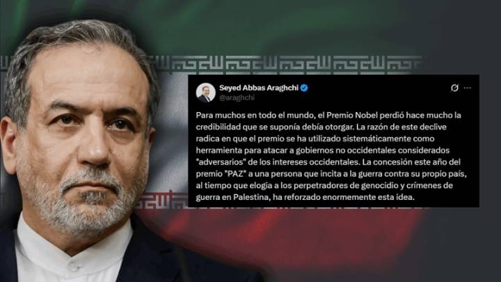 Canciller de Irán carga contra la ultraderechista María Corina Machado