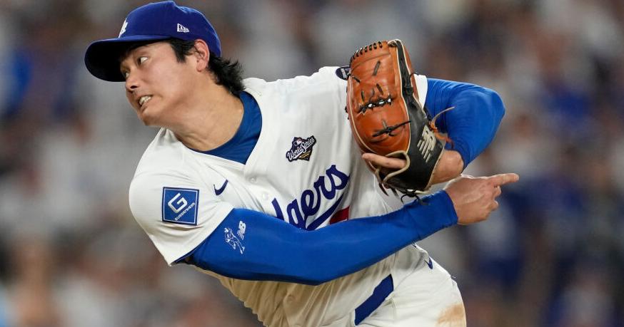 Ohtani chased in third inning of World Series Game 7