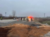 Crews clean up 100 gallons of diesel fuel after crash in Hendricks County