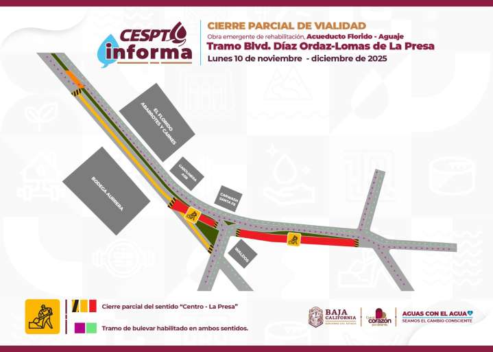 La Cespt anuncia obras, pero asegura que no habrá corte de agua