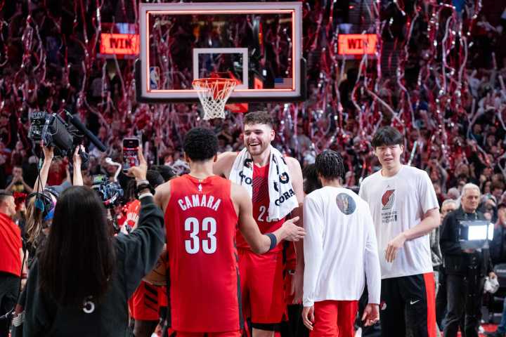 Grant hits free throws with 1.4 seconds left as Blazers beat Nuggets 109