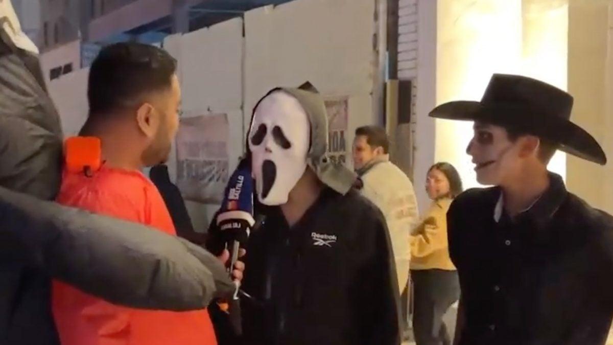 ¡Ay mamita! Disfrutan saltillenses del Halloween en el centro histórico