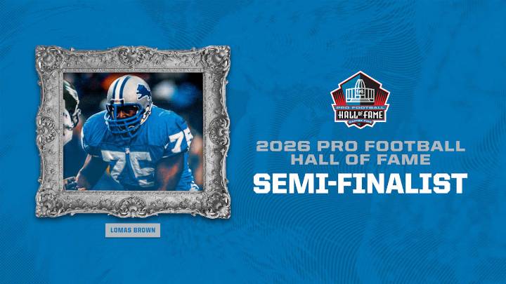 Lomas Brown named a Pro Football Hall of Fame semifinalist