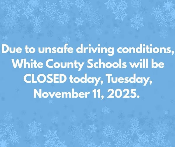 White County Schools Closed Tuesday