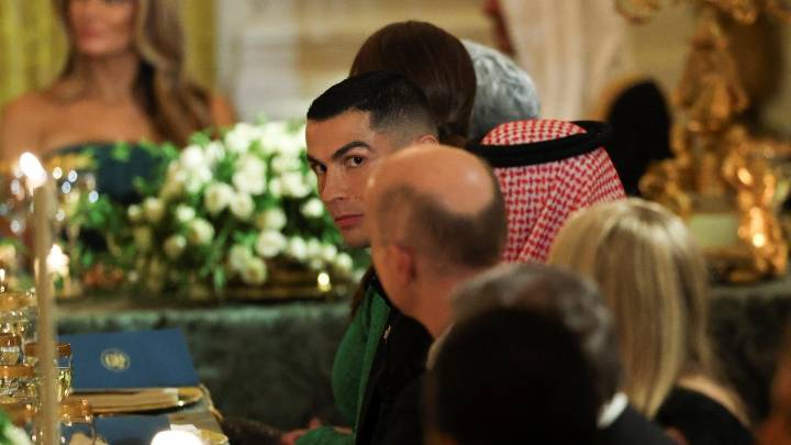 Watch: Ronaldo attends White House dinner with Trump and Saudi Crown Prince