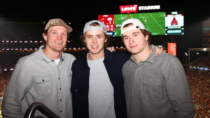 Sharks players enjoy ‘Monday Night Football’ action at Levi's Stadium