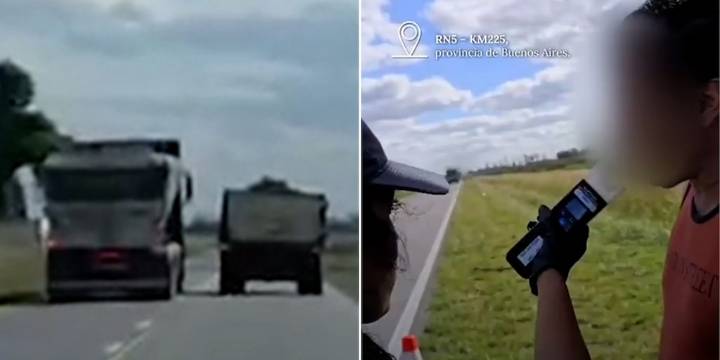“No me di cuenta”: la insólita excusa de un camionero por un adelantamiento peligroso en la Ruta Nacional 5