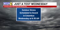 Columbus outdoor warning sirens set to go off Wednesday morning