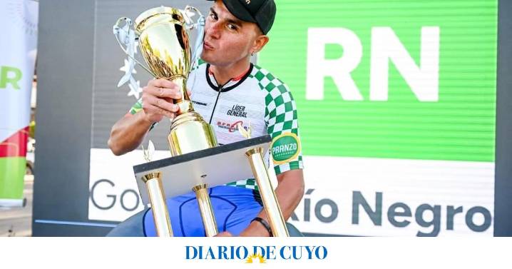 La alegría del sanjuanino Velárdez después de ganar la Vuelta en Allen y la emotiva dedicatoria a Nicolás Naranjo