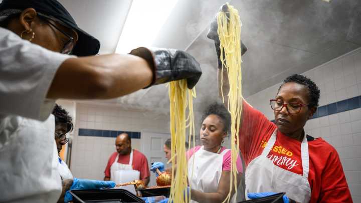 The 66th annual World’s Largest Spaghetti Dinner in Fayetteville
