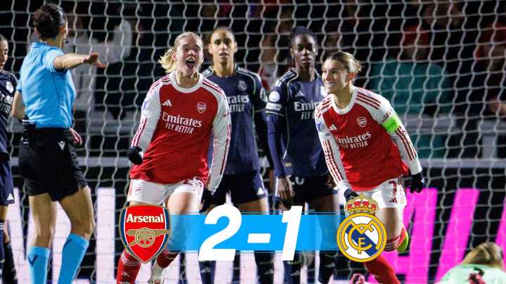 El Real Madrid vuelve a colapsar ante el Arsenal en Champions League femenina