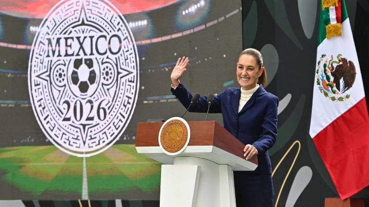 Sheinbaum encabeza la presentación de la Copa Mundial 2026 en el Complejo Cultural Los Pinos