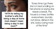 Woman Makes SIL Cry With A Reality Check: “Being A Stay-At-Home Mom Doesn’t Mean Being A Stay