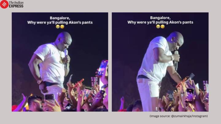 Akon ‘harassed’ on stage in Bengaluru, viral video shows fans pulling singer’s pants during concert: ‘India has no respect for any artist’