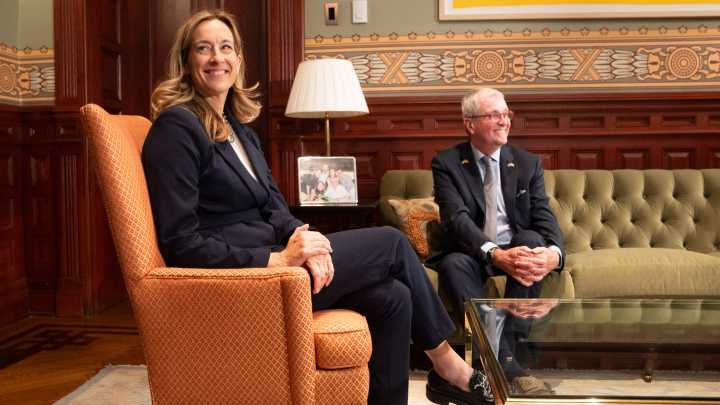 Phil Murphy and Mikie Sherrill pledge easy transition for NJ governor