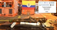 Cannon, coins recovered from "holy grail" of shipwrecks that sank 3 centuries ago with billions of dollars in treasure