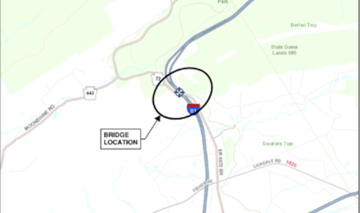 Bridge inspection will require lane restrictions on Interstate 81 next week in Lebanon County