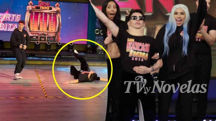 Kunno llegó a 'Las Estrellas Bailan en Hoy' con collarín tras ser hospitalizado, pero ¡así se azotó en el piso!