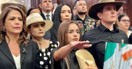 Grecia Quiroz da discurso como alcaldesa de Uruapan