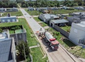 Avanzan las obras de pavimentación en Loma Negra y el barrio Pickelado