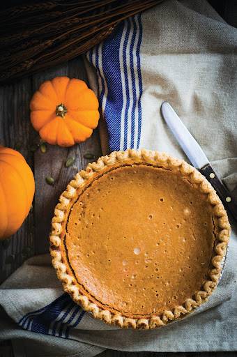 Pumpkin pie is the classic holiday dessert