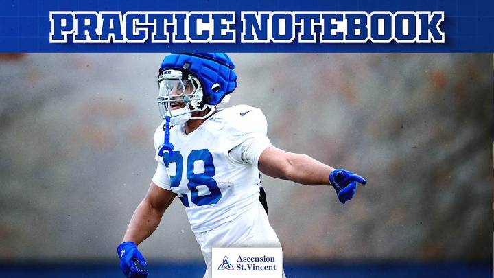 Practice Notebook: Colts emphasizing communication ahead of matchup vs. Chiefs