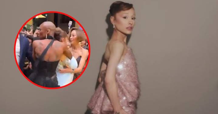 Fan se abalanza sobre Ariana Grande y Cynthia Erivo la defiende