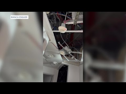 Rain, hail and even a partial roof collapse at Desert Sky Mall on Wednesday