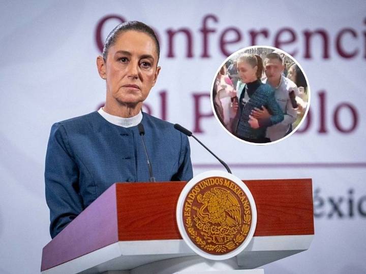 VIDEO. Presidenta de México Claudia Sheinbaum sufre acoso sexual: sujeto la manoseó e intentó besar