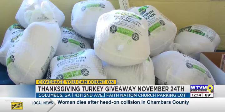 Thanksgiving Turkey Giveaway event slated for Nov. 24