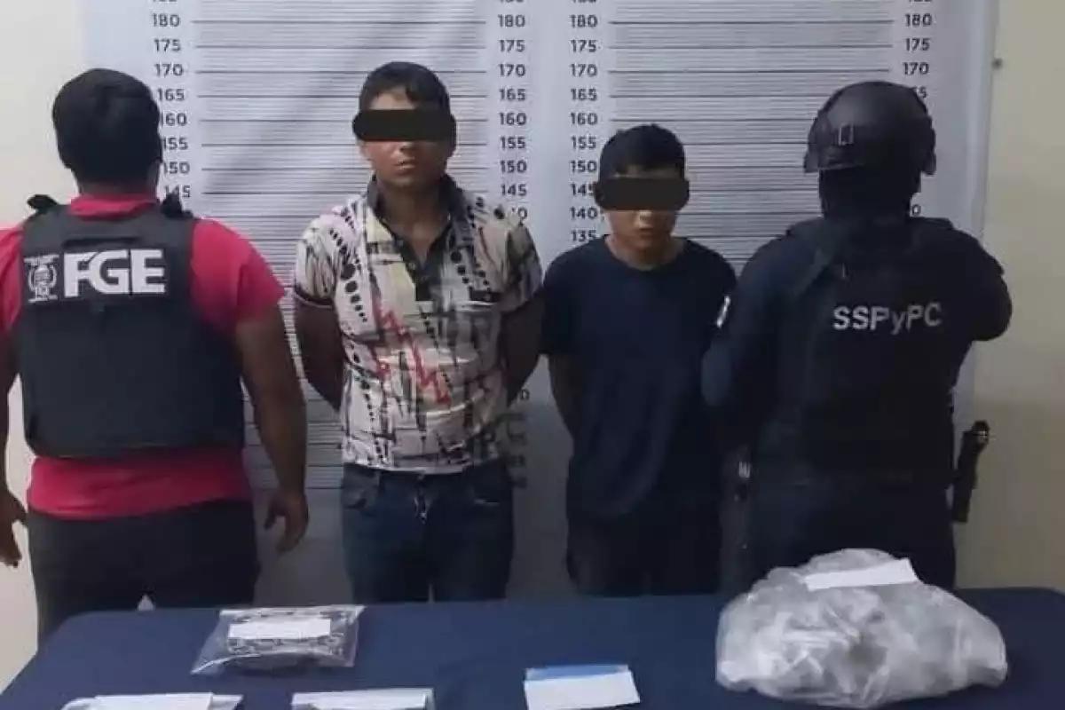 Aseguran más de 200 dosis de droga y confirman detención de sujetos durante operativos en Tulum