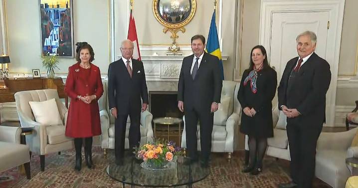 Swedish royal family arrives in Canada