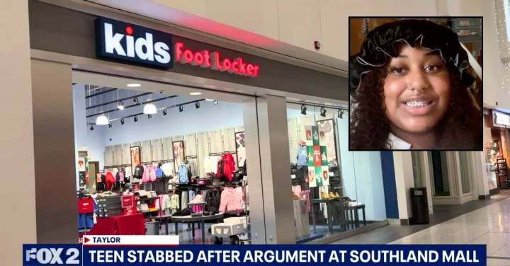 Kids Foot Locker shopper stabs teen after being called 'broke b