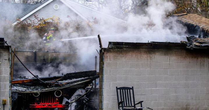 Two treated for smoke inhalation after fire at business