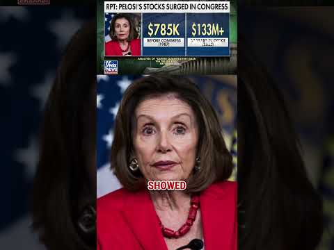 REVEALED: Pelosi's EYE-POPPING stock gains during her years in Congress #shorts #politics #pelosi
