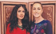 Claudia Sheinbaum y Salma Hayek sostuvieron reunión en beneficio del cine mexicano