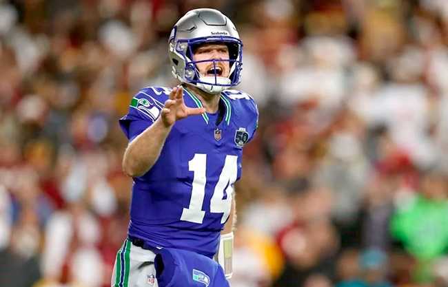 Lidera Darnold a Seahawks en paliza a Commanders