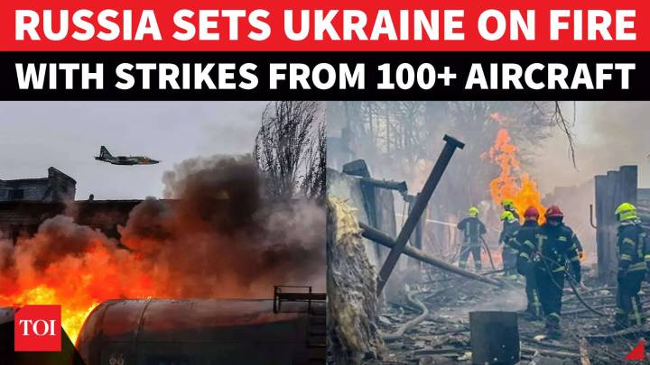 'NIGHT OF TERROR': Russia Fires 100+ Drones At Ukraine; Kyiv Hits Back, Shoots Down Russian Missile